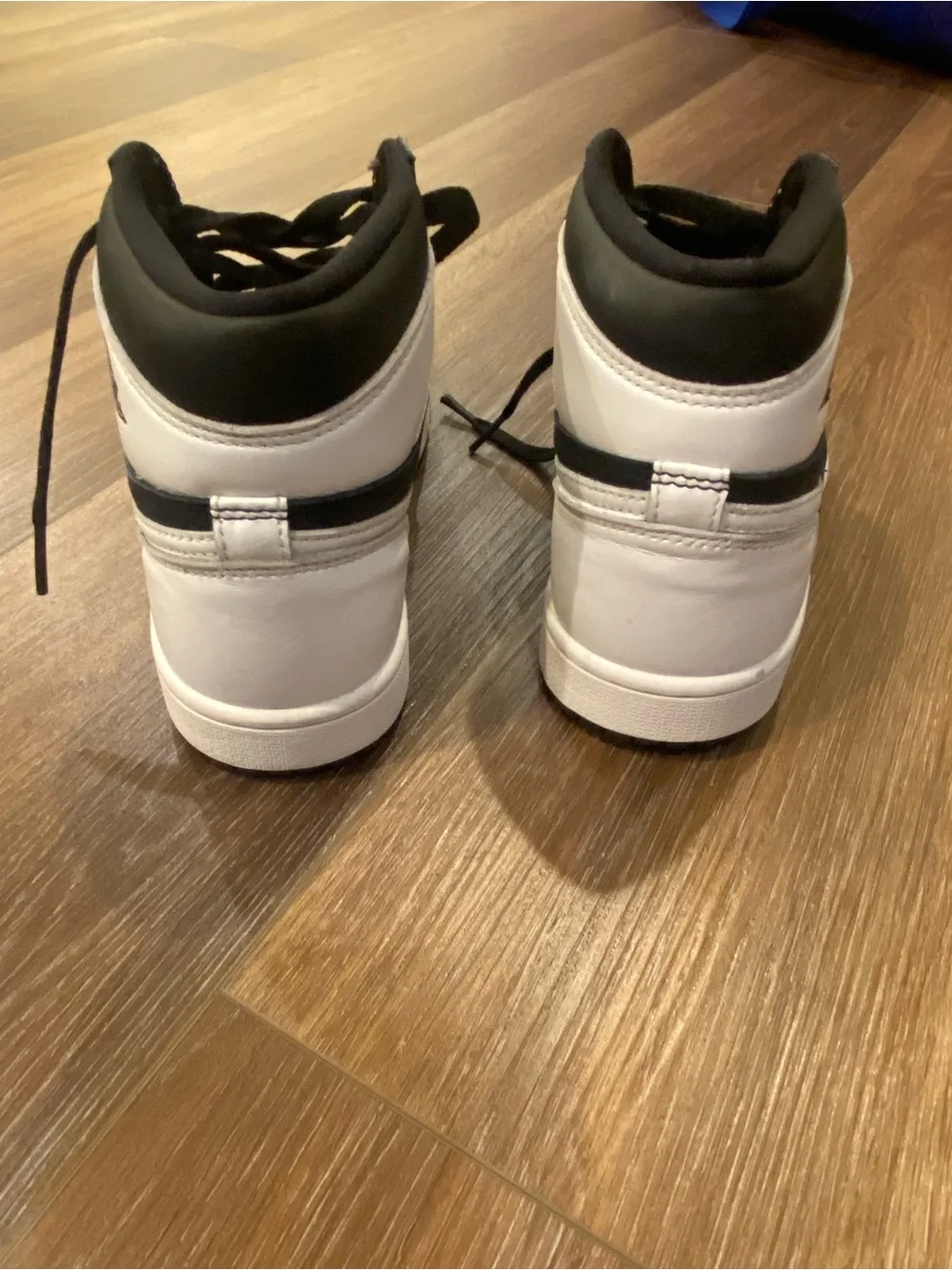 Nike Air Jordan 1 Retro High OG Black White Sneakers Unisex Size 6.5